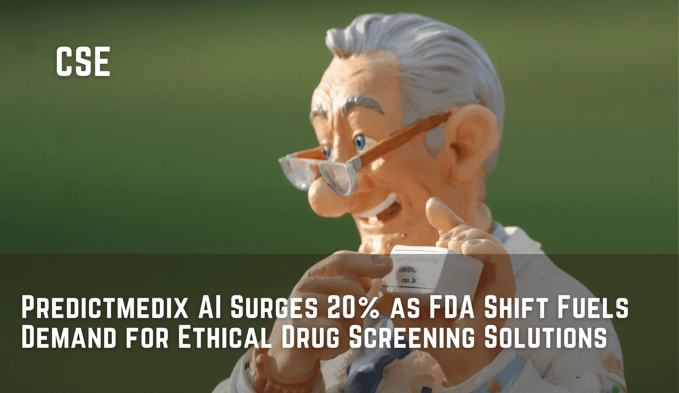 Predictmedix AI Surges 20% as FDA Shift Fuels Demand for Ethical Drug Screening Solutions